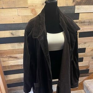 Brown Long Corduroy Jacket